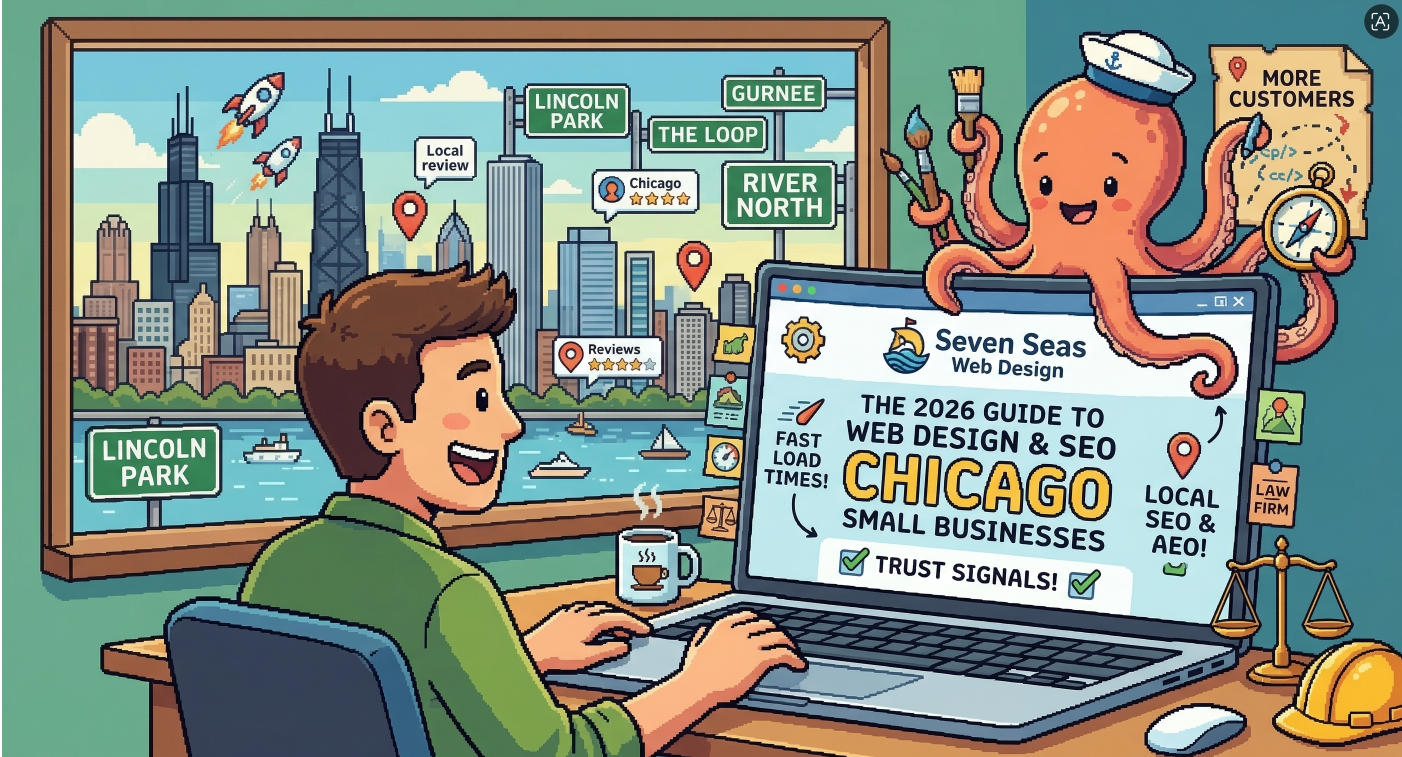 Chicago Skyline representing local business web design